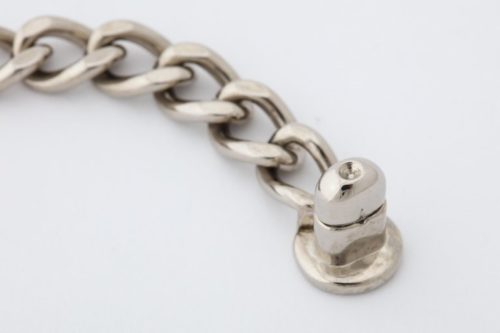 Vintage Chanel Silver CC Bracelet