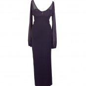 VINTAGE DOLCE & GABBANA BLACK CHIFFON DRESS
