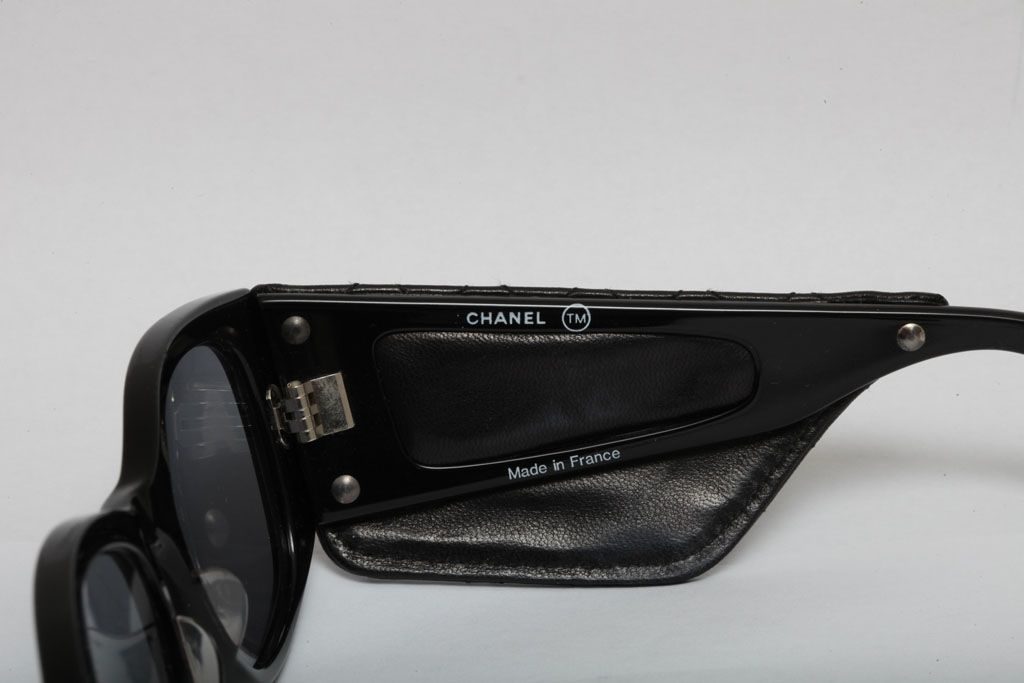 Chanel Vintage Quilted Leather Sunglasses - on Hold