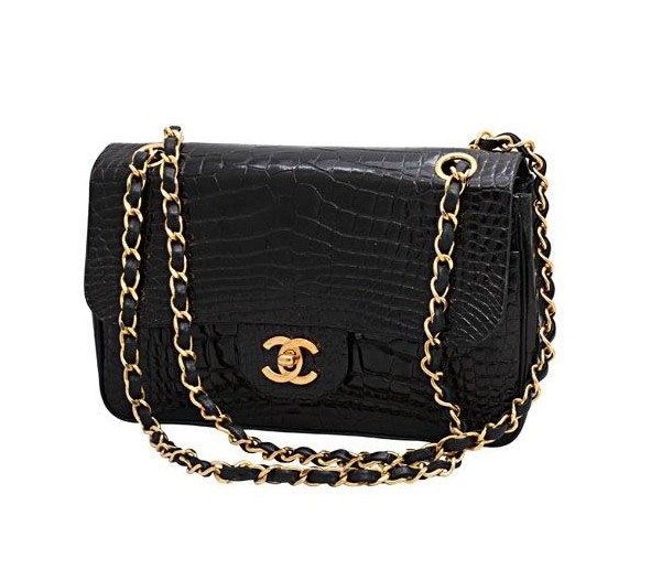 VINTAGE CHANEL CROCODILE DOUBLE FLAP 2.55 BAG â€“ SOLD