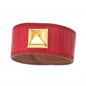 VINTAGE HERMES LIZARD MEDOR BANGLE – SOLD