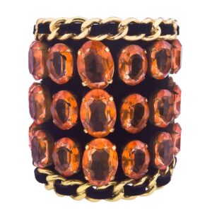 VINTAGE CHANEL IMPORTANT MASSIVE RHINESTONE BANGLE