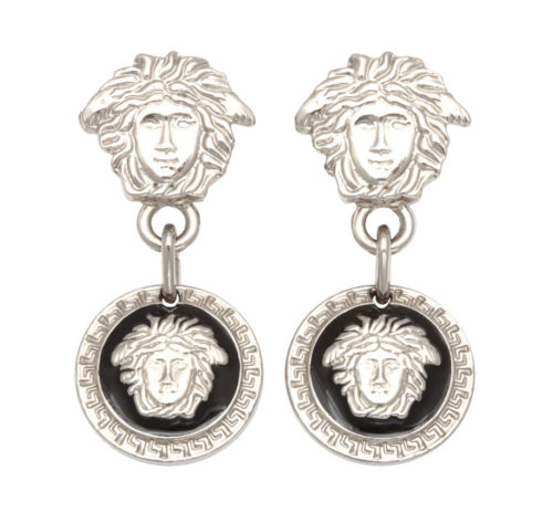 Gianni Versace Vintage Medusa Drop Earrings 1990’s