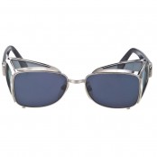 VINTAGE JEAN PAUL GLAUTIER 56-9272 SILVER SUNGLASSES