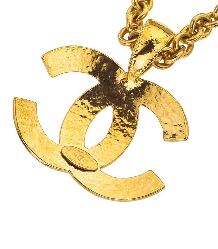 chunky gold chanel necklace vintage