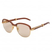 VINTAGE CARTIER MALMAISON PALISANDER ROSEWOOD SUNGLASSES
