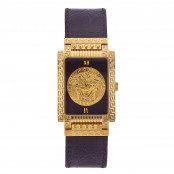 VINTAGE GIANNI VERSACE MEDUSA WATCH WITH SQUARE FACE