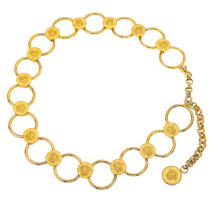 VINTAGE GIANNI VERSACE MASSIVE LINK CHAIN BELT/NECKLACE WITH MEDUSAS