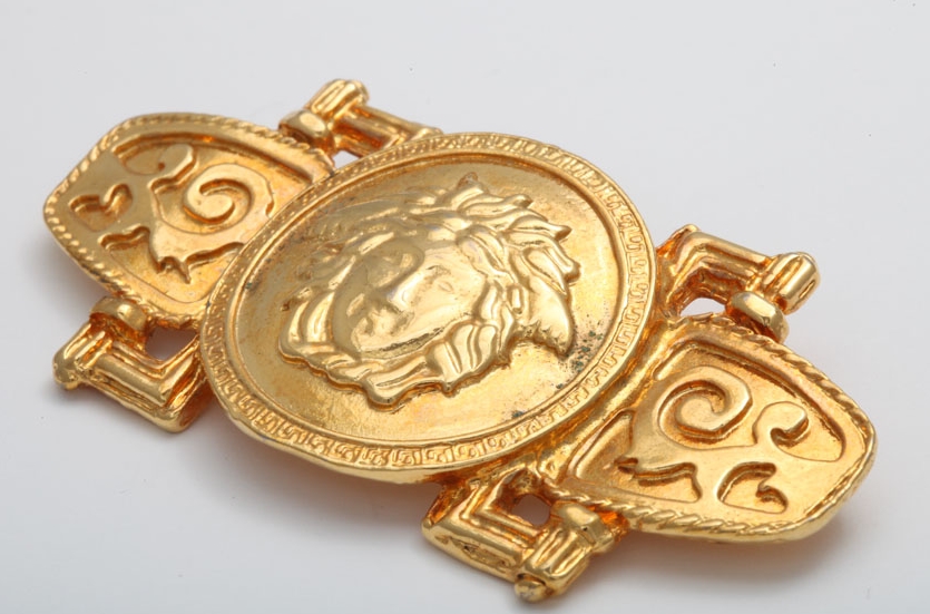 Vintage GIANNI VERSACE Medusa Head Pin Online 