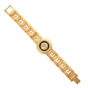VINTAGE GIANNI VERSACE GOLD WATCH WITH MEDUSA AND GRECA