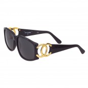 VINTAGE CHANEL CC LOGO BLACK/GOLD SUNGLASSES