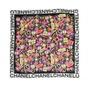 VINTAGE CHANEL POP ART PRINT SCARF