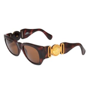 VINTAGE GIANNI VERSACE SUNGLASSES MOD 413/A COL 900 BROWN