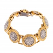 VINTAGE GIANNI VERSACE SILVER AND GOLD MEDUSA BRACELET – SOLD