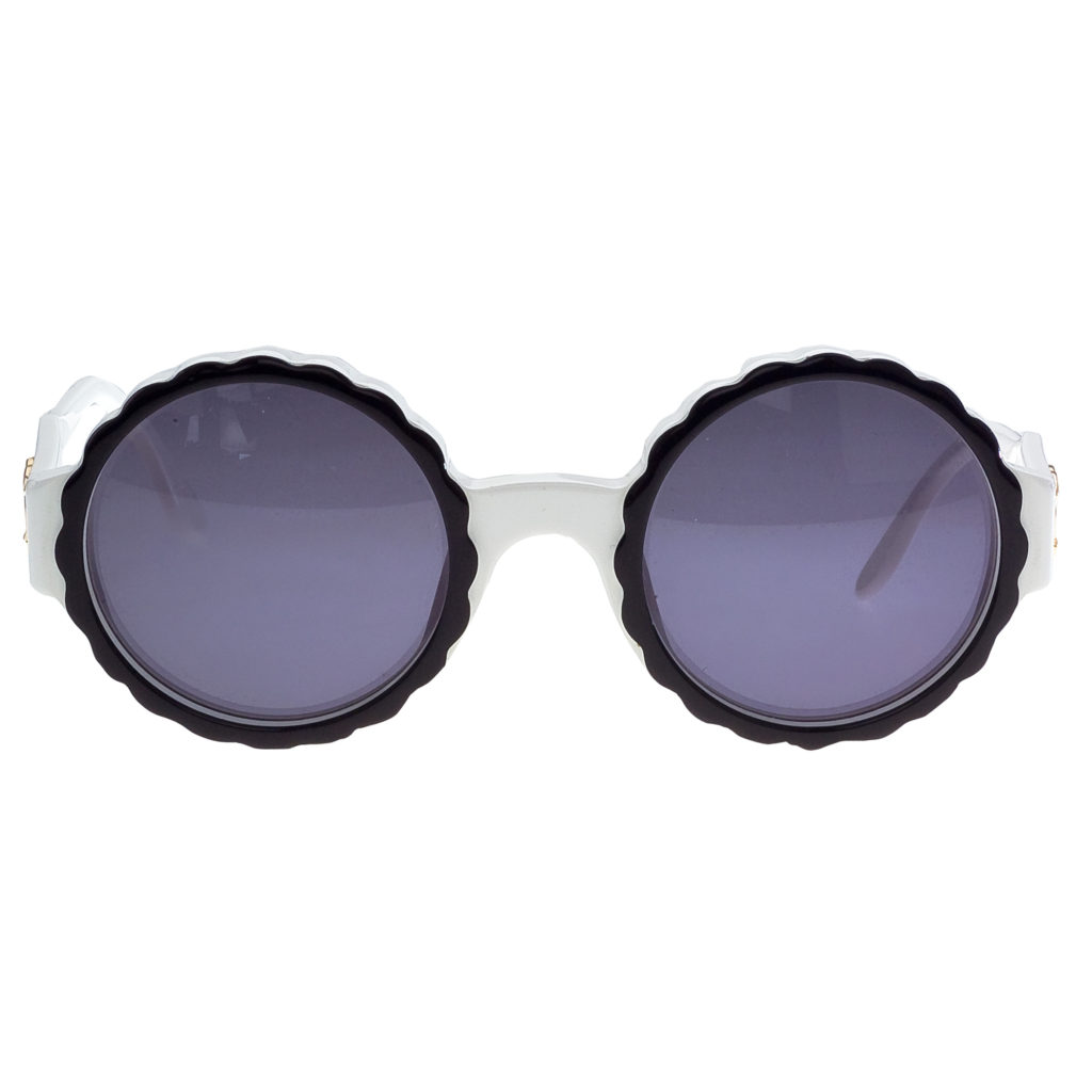 The Vintage Trap Pre-loved 90s Chanel Fl99 Round-frame Acetate