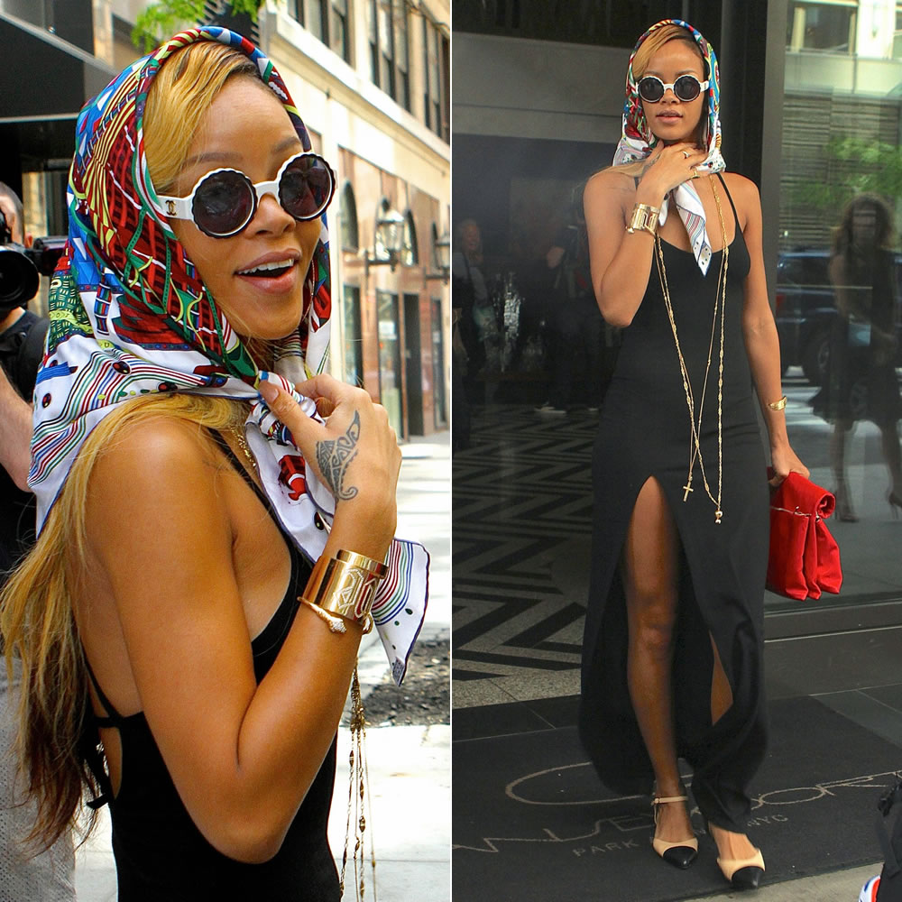 Rihanna Wears Depuis 1924 Vintage Chanel Sunglasses