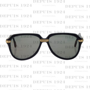 VINTAGE CARTIER BLACK VITESSE SUNGLASSES