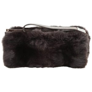 GUCCI FUR AND CROCODILE CLUTCH BAG
