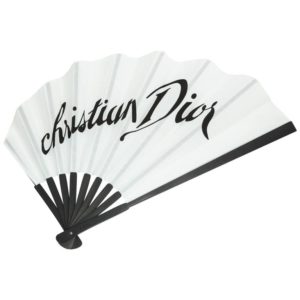 RARE CHRISTIAN DIOR BY JOHN GALLIANO LOGO FAN