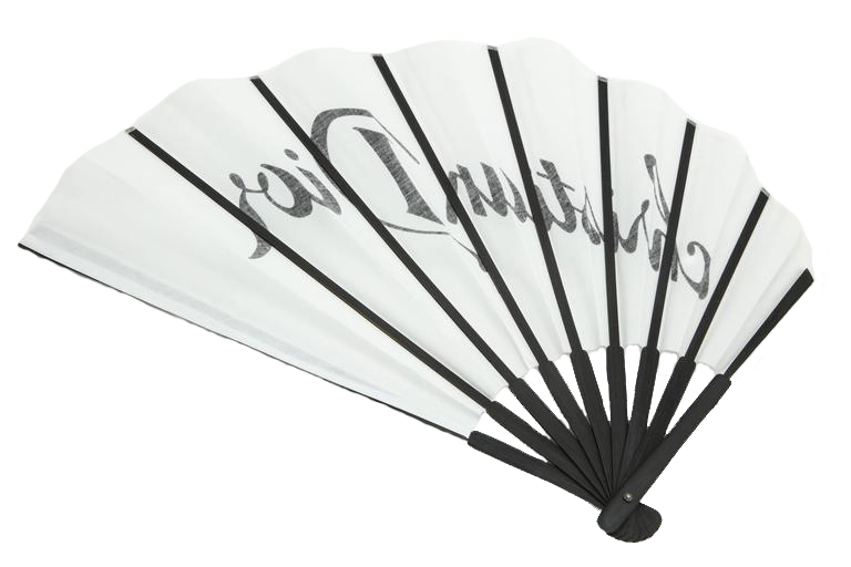 Christian Dior by John Galliano Logo Fan Black & White