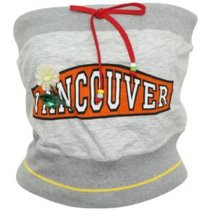 D&G DOLCE & GABBANA TUBE TOP WITH “VANCOUVER” LOGO