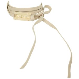 EXTREMELY RARE CHRISTIAN DIOR BY JOHN GALLIANO “CHRIS 1947” LEATHER CHOKER