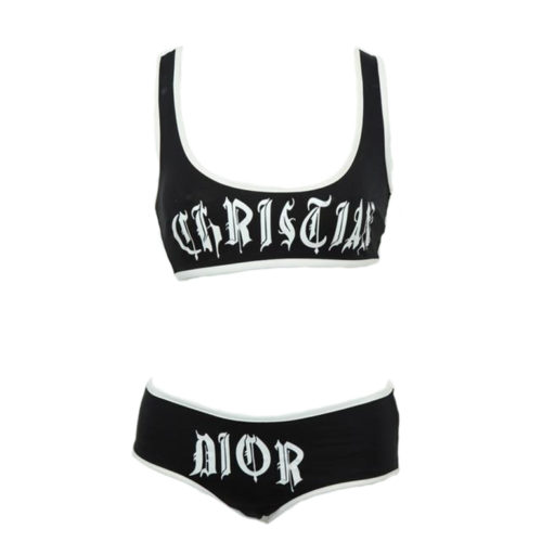 Dior, Swim, Christian Dior John Galliano Vintage Oblique Monogram Bikini