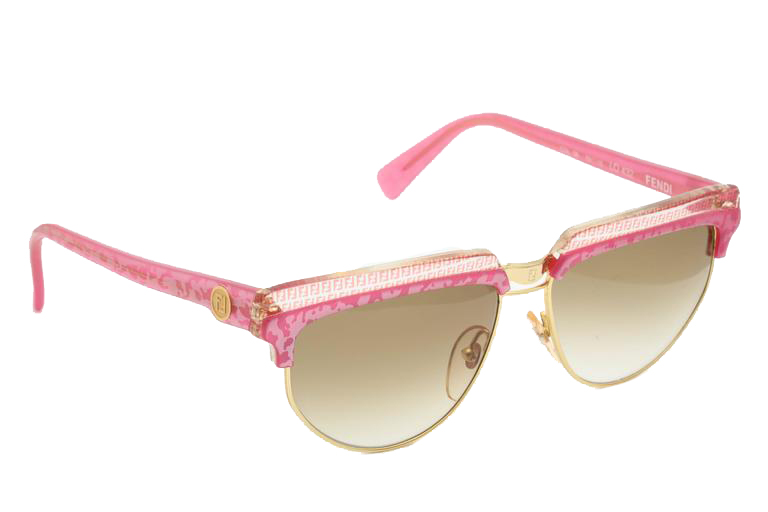 Fendi Pink FF Freedom Wrap Around Sunglasses For Sale at 1stDibs
