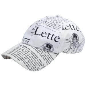 JOHN GALLIANO ICONIC NEWSPAPER PRINT CAP
