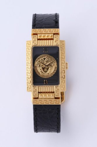 GIANNI VERSACE MEDUSA WATCH WITH BLACK BELT